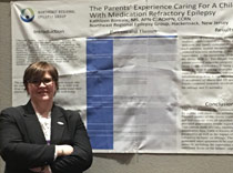 Nurse practitioner,  Kathleen Boreale, presented research on parents of children with epilepsy