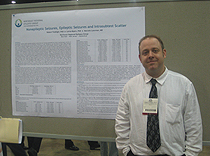 Dr. Robert Trobliger and his poster on epilepsy and PNES