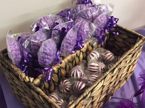 Purple chocolate brains to celebrate epilepsy day