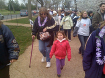 Mary and Danika-walking for epilepsy