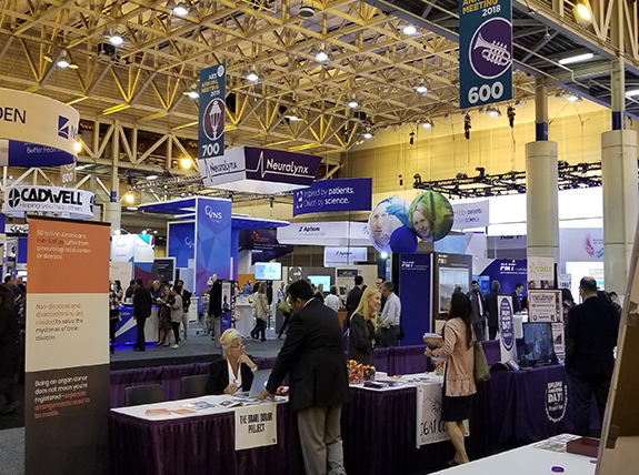 Exhibition hall featured multiple epilepsy booths