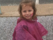 Danika-smallest Epilepsy Group team member keeping the pace