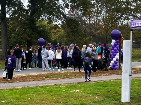 Crowds walking for epilepsy