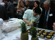 Chefs worked tirelessly at the Anita Kaufman event