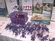 Purple awareness chocolate ribbons were a hit at the American Epilepsy Society meeting