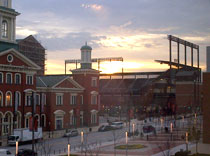 Baltimore Orioles Stadium right in front of the convention center