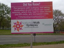 The National Walk for Epilepsy was lined with important information