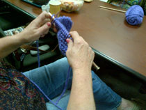 Knitting class: wellness program for our patients