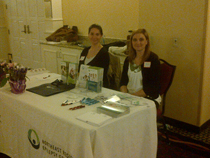 Team Northeast Regional Epilepsy Group information booth-Lesley and Monica
