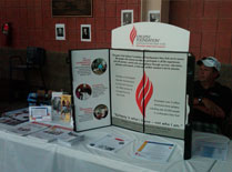 Epilepsy Foundation of Northeast NY booth at the game