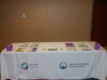 Epilepsy information booth for the conference